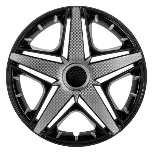 Колпак колеса Star NHL R13 черный карбон 4 шт