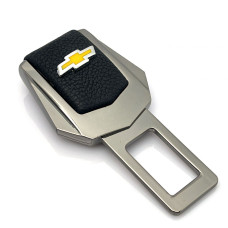 Заглушка ремня безпеки з логотипом Chevrolet Темний хром 1 шт