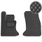 Передние коврики в салон Экокожа для BMW 5 (E60/E61) 2003-2010 2 шт (Rombus)