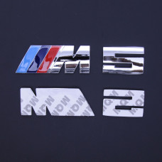 Эмблема надпись M5 цветная скотч 3М / металлическая 130 x 32 мм Польша