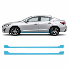 Антигравійна захисна бронеплівка за лекалами для Acura ILX I facelift 2019-2022 - нижня зона кузова пороги