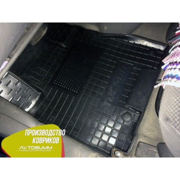 Водительский коврик в салон Hyundai Tucson 2004- (Avto-Gumm)