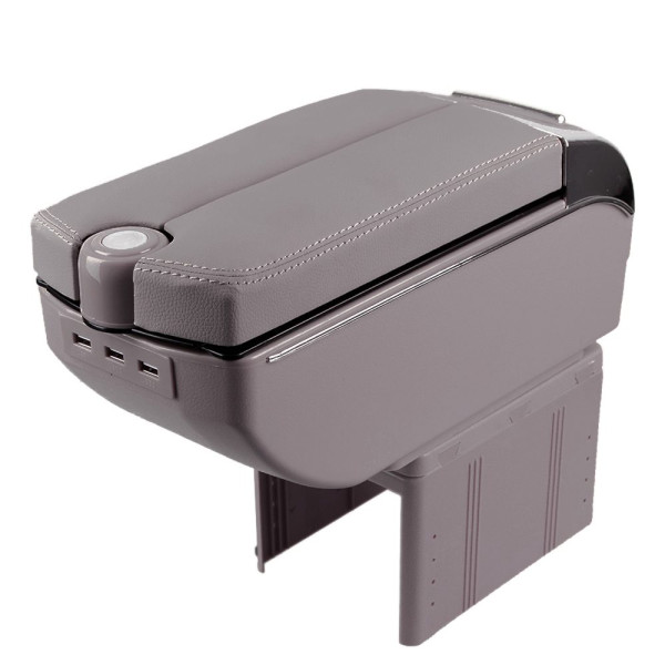 Подлокотник Универсальный Vitol  пепельница подстаканник 7 USB Сірий (HJ48020G)