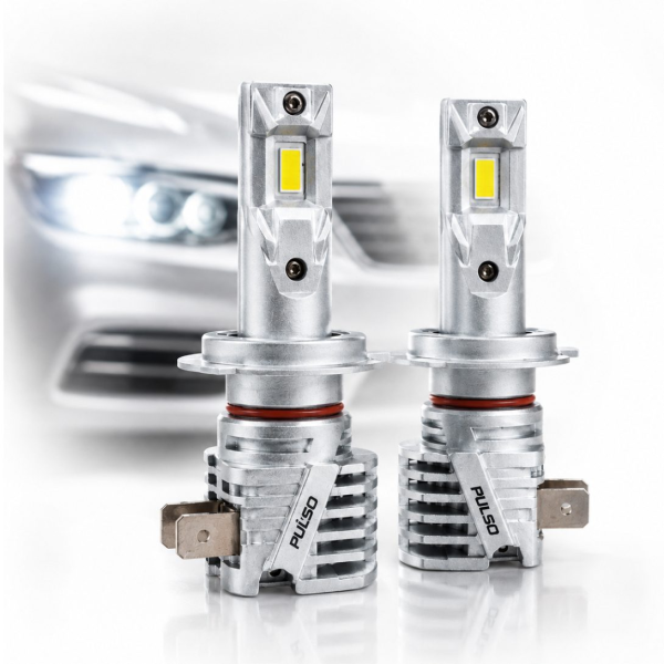 LED лампы для авто Pulso M6 H7 LED-chips 7535 9-18V 2x28w 6000Lm 6500K 2 шт