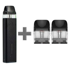 Многоразовый Pod-Набор Vaporesso Xros 3 Mini 1000mAh 2 мл (Картриджей 1 ОМ 3 шт) Black Черный
