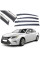 Дефлекторы окон ветровики Benke для Lexus ES 2018- Молдинг Нержавейка 3D (BLXES1823-W/S)