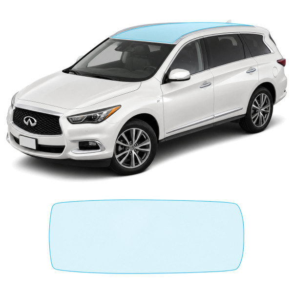 Антигравійна захисна бронеплівка за лекалами для Infiniti QX60 L50 facelift 2016-2020 - зона даху
