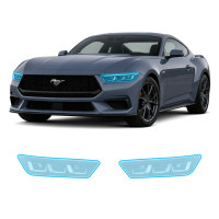 Антигравійна захисна бронеплівка за лекалами для Ford Mustang S650 2024- оптика (фари та ПТФ)