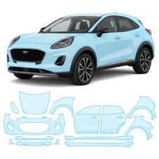 Антигравийная защитная бронепленка по лекалам для Ford Puma I 2019- полный кузов