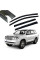 Дефлектори вікон вітровики Benke для Toyota Land Cruiser 200 / LX 570 2007- (Тенмний Молдинг Нержавіюча сталь 3D)
