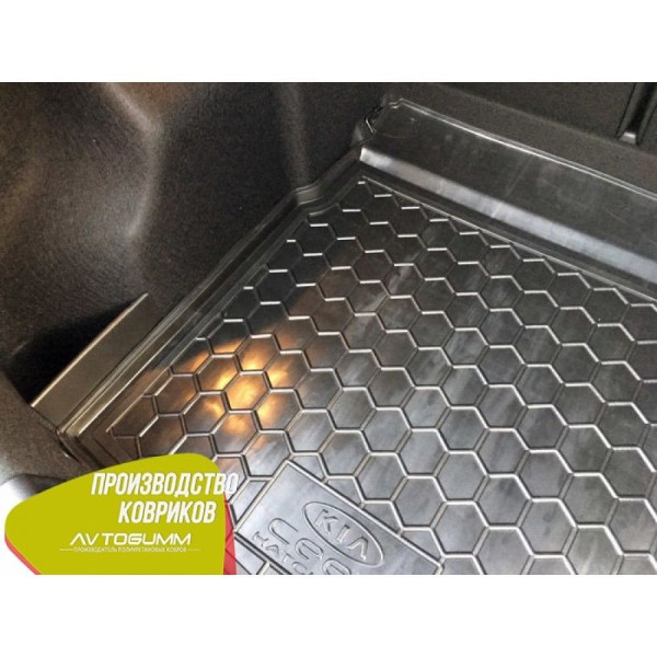 Автомобільний килимок в багажник Kia Ceed JD 2012- Hatcхечбекack base/mid / Гумо - пластик