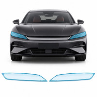 Антигравийная защитная бронепленка по лекалам для BYD Han II facelift 2023- оптика (фары и ПТФ)