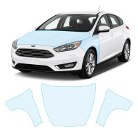 Антигравійна захисна бронеплівка за лекалами для Ford Focus III facelift 2015-2018 - капот і передні крила