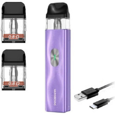 Багаторазовий Pod-Набір Vaporesso Xros 4 Mini 1000mAh 2 мл (Картриджів 0.8 ОМ 3 шт) Ice Purple Пурпурный