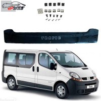 Дефлектор капоту мухобійка для Renault Trafic 2001-2014 Короткий Євро Кріплення (Vip Tuning) RL55