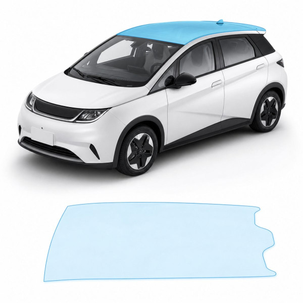 Антигравийная защитная бронепленка по лекалам для BYD Dolphin I 2021-2024 - зона крыши