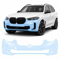 Антигравийная защитная бронепленка по лекалам для BMW X5 G05 facelift 2023- передний бампер