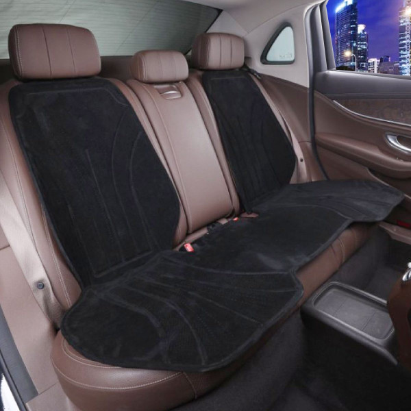 Накидка на задние сидения Алькантара Maybach Дополнительная вентиляция Черные 1 шт