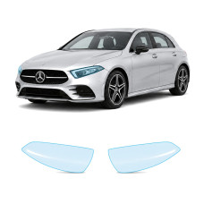 Антигравійна захисна бронеплівка за лекалами для Mercedes-Benz A-Class W177 2018-2022 - оптика (фари та ПТФ)