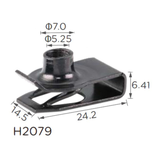 Скоба под винт L-24, 2x14, 5 D=5 Toyota (16462)H2079)