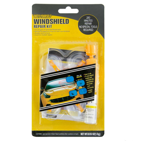 Набір для ремонту лобового скла Sunroz Windshield Repair полімер 3 мл