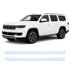 Антигравийная защитная бронепленка по лекалам для Jeep Wagoneer WS 2022- нижняя зона кузова пороги