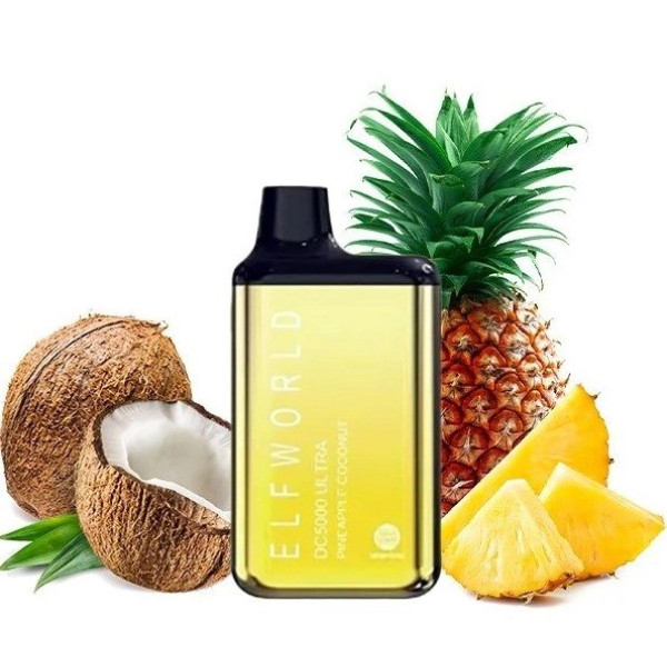Elf Bar World DC5000 Ultra POD 5% Pineapple Coconut - Ананас і кокос (закінчився термін)