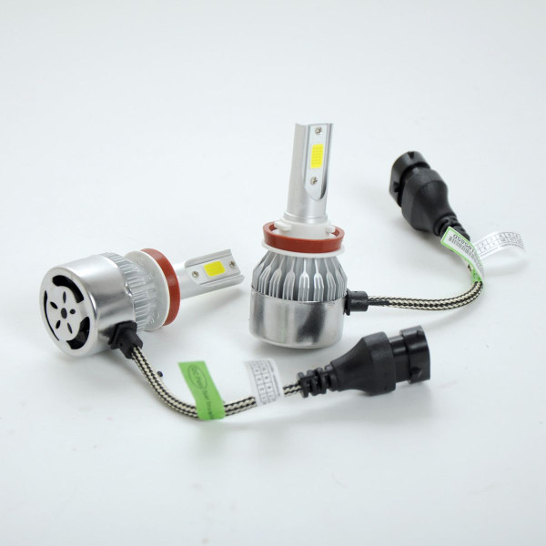 LED лампи автомобільні C6L H11/H8 радіатор+кулер 3800Lm/COB/36W/5000K/IP65/9-32V 2шт