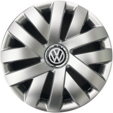 Ковпак колеса з емблемою Volkswagen SKS315 R15 сірий з логотипом на вибір 4 шт