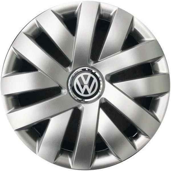Ковпак колеса з емблемою Volkswagen SKS315 R15 сірий з логотипом на вибір 4 шт