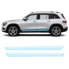Антигравийная защитная бронепленка по лекалам для Mercedes-Benz GLB X247 2019-2023 - нижняя зона кузова пороги