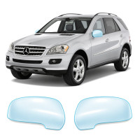 Антигравийная защитная бронепленка по лекалам для Mercedes-Benz M-Class W164 2005-2008 - зеркала