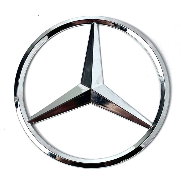 Емблема для Mercedes 110 мм металева 3 пуклі