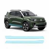 Антигравийная защитная бронепленка по лекалам для Citroen C3 Aircross II 2024- нижняя зона кузова пороги