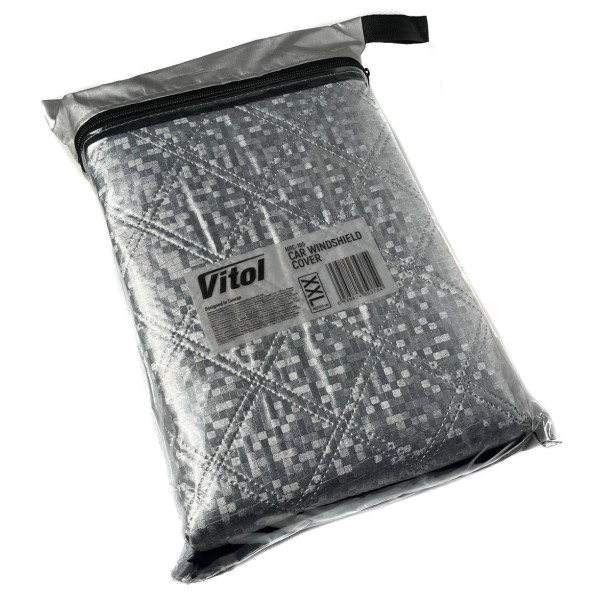 Чехол на лобовое стекло от замерзания Vitol XL 150 x 110 см (Двойная Плотная)