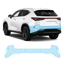 Антигравійна захисна бронеплівка за лекалами для Lexus NX AZ20 2021- задній бампер
