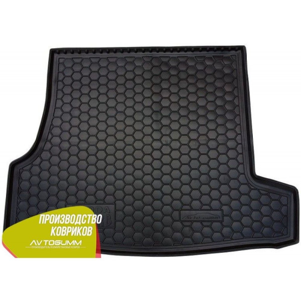 Автомобильный коврик в багажник Skoda SuperB 2001-2008 / Резиновый Avto-Gumm