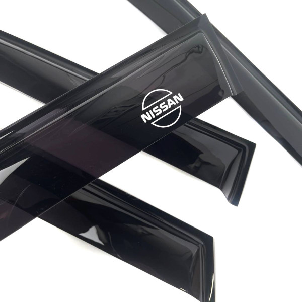 Дефлекторы окон ветровики для Nissan Juke (YF15) 2010-2019 Скотч 3M Voron Glass