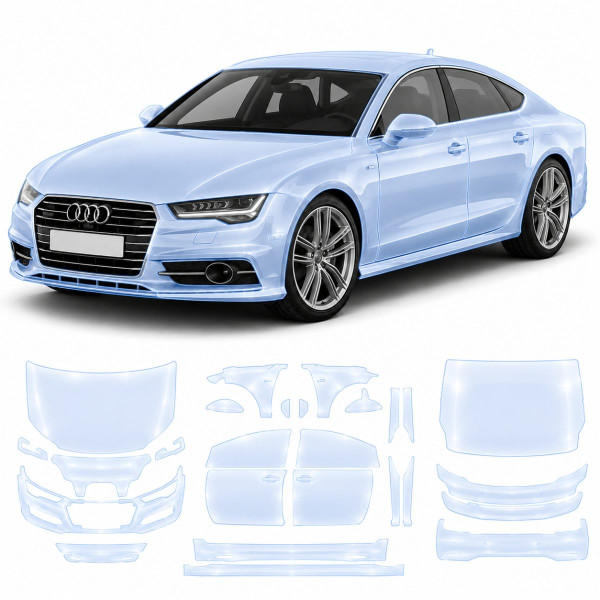 Антигравійна захисна бронеплівка за лекалами для Audi A7 4G 2010-2018 - повний кузов