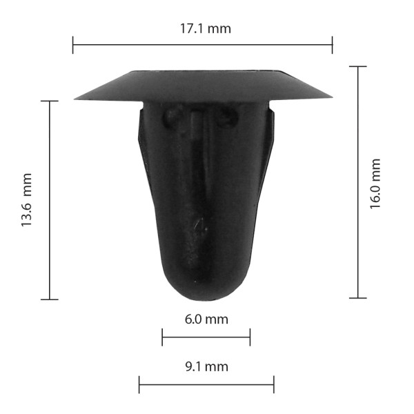 Кліпса кріплення Toyota Lexus 6777101010 Daihatsu 6777112010000 Mazda 992740825 Honda Hyundai Kia Nissan (C0165)