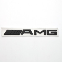 Эмблема надпись AMG черная скотч 94 x 28 мм