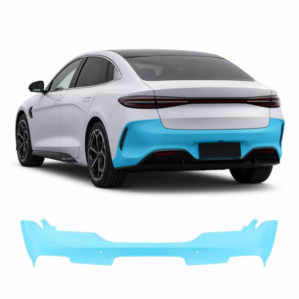 Антигравийная защитная бронепленка по лекалам для BYD Seal I facelift 2025- задний бампер