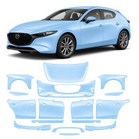 Антигравийная защитная бронепленка по лекалам для Mazda Mazda3 BP 2019- полный кузов