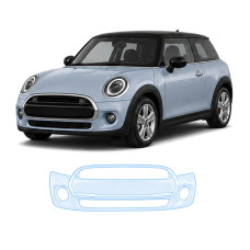 Антигравийная защитная бронепленка по лекалам для Mini Cooper F56 facelift 2018-2021 - передний бампер