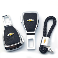 Набір авто для Chevrolet №2 / Заглушка перехідник ременя безпеки та брелока з логотипом