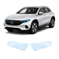 Антигравійна захисна бронеплівка за лекалами для Mercedes-Benz EQA 2021- оптика (фари та ПТФ)