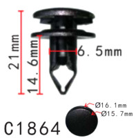 Клипса крипления Нажимная Распорная HONDA ACURA (90667-TC0-U01ZA 90667TC0U01ZA 11830) C1864