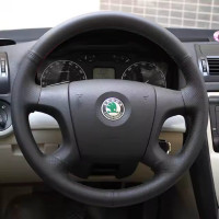 Чехол Оплетка Руля для Skoda Octavia A5 II / Fabia II 2005-2010 Кожа (Модельная Выкройка)