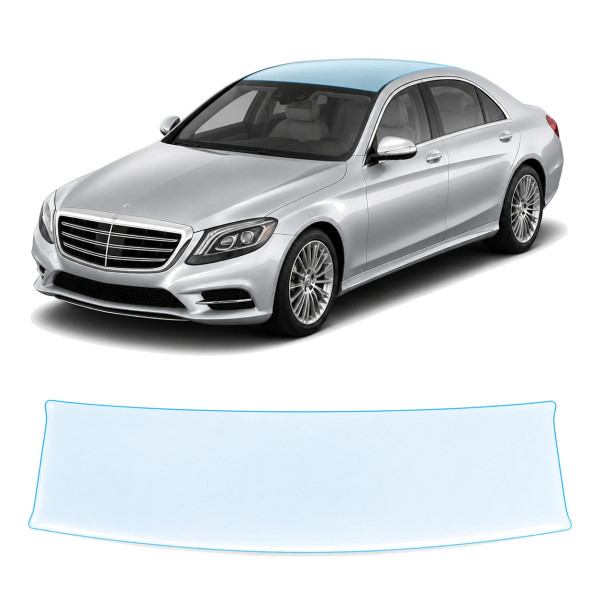 Антигравийная защитная бронепленка по лекалам для Mercedes-Benz S-Class W222 2013-2017 - зона крыши