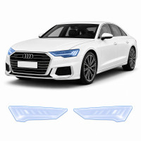 Антигравійна захисна бронеплівка за лекалами для Audi A8 D5 2017-2021 - оптика (фари та ПТФ)